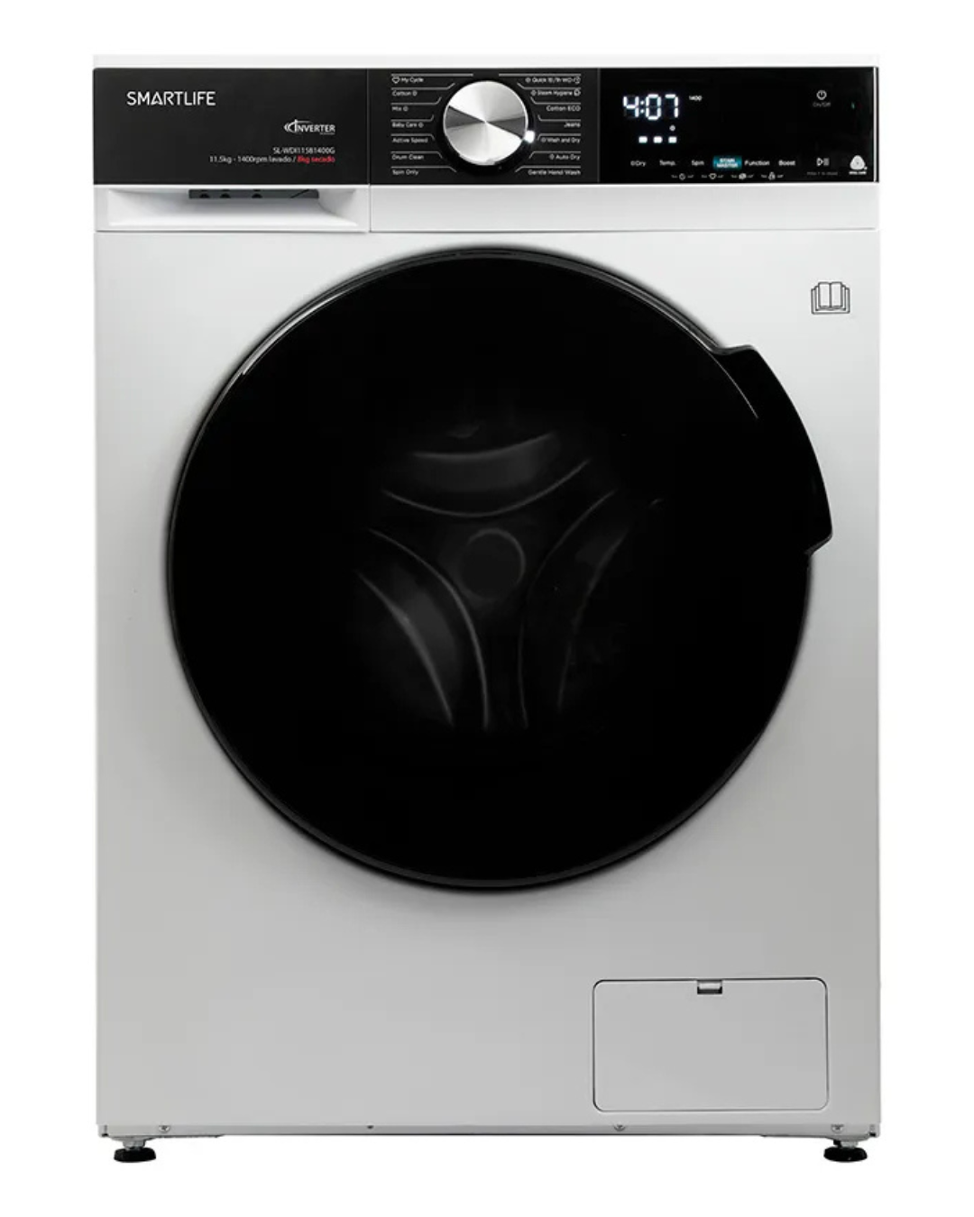 Lavasecarropas Smartlife Sl-wdi11581400w 11.5kg Inverter Blanco OUTLET