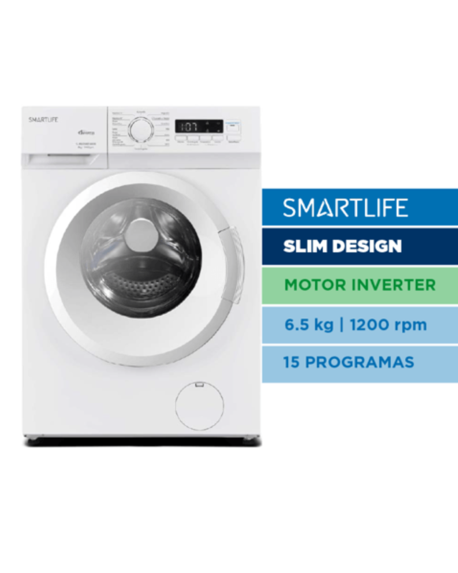 Lavarropas Smartlife Inverter 6.5 kg Blanco PRIMERA