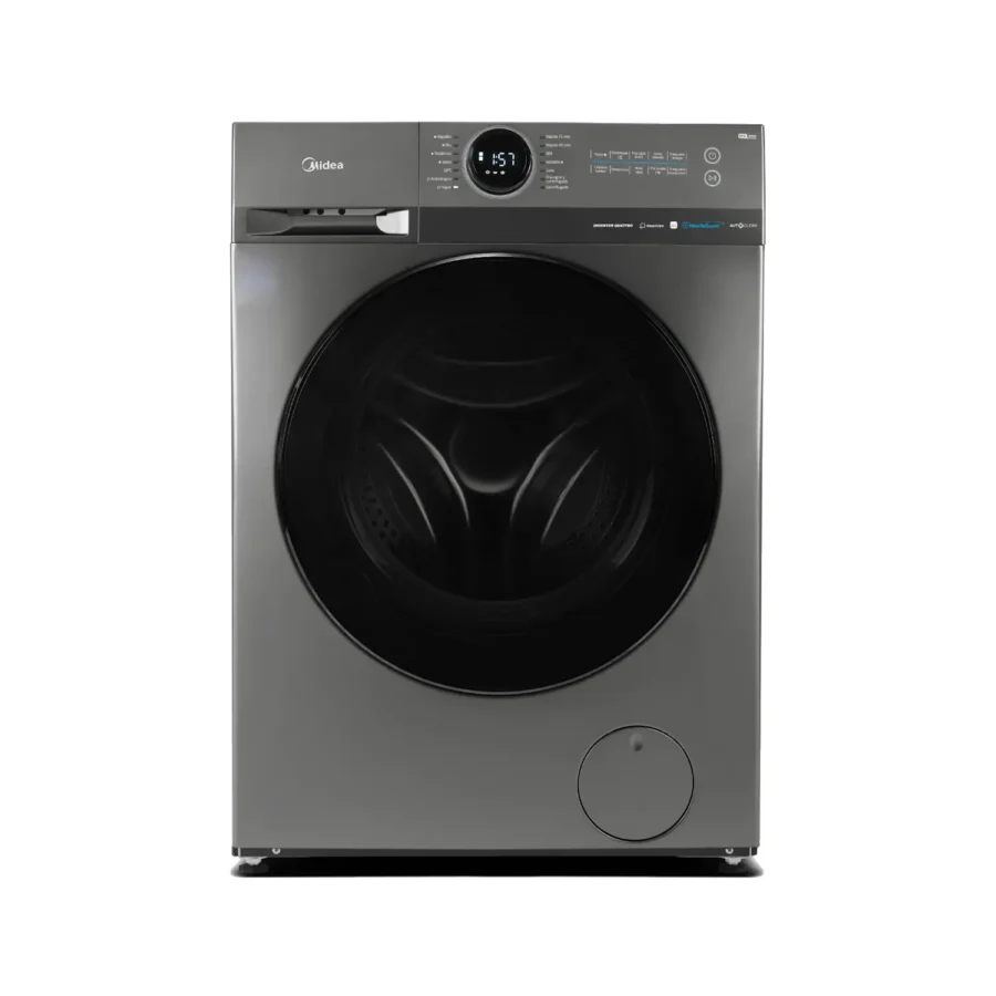 Lavarropas MIDEA Lunar Inverter 10,5 Kg Titanium Wifi - MF200W105WB/T-A1