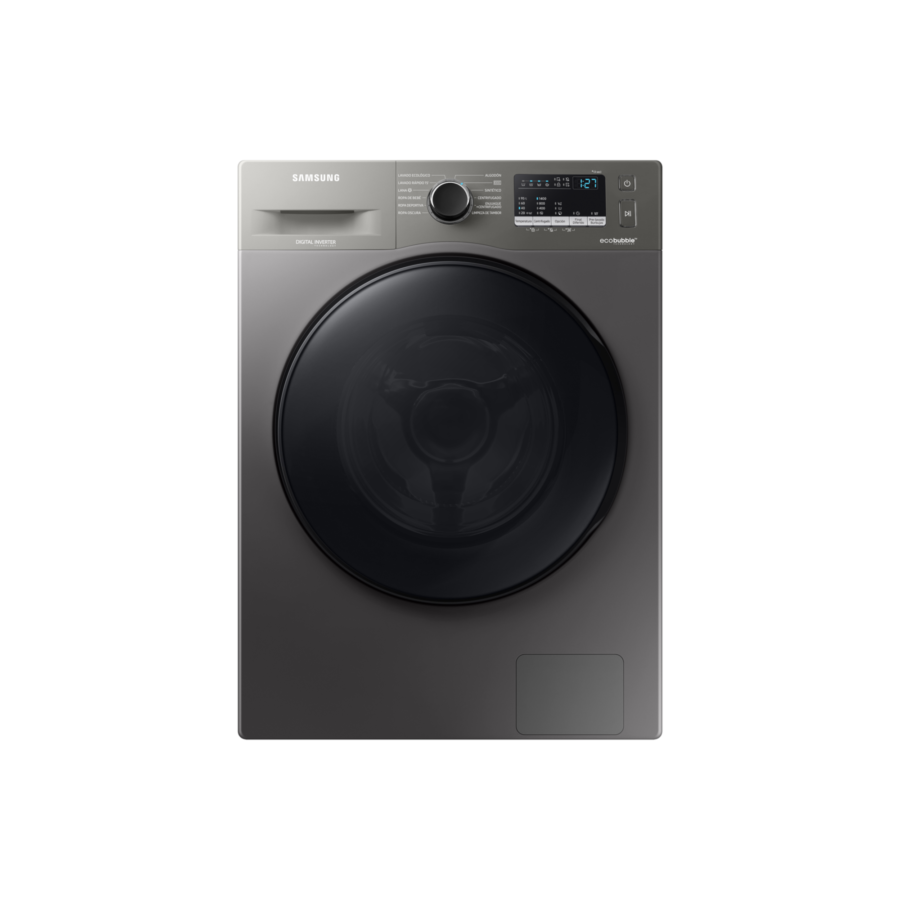 Lavarropa SAMSUNG 7kg Carga Frontal Inox Inverter con Ecobubble - WW70AA046BX