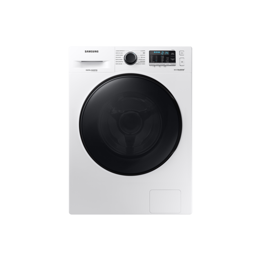 Lavarropas SAMSUNG 9.5kg Blanco Carga Frontal Digital Inverter con Ecobubble - WW95AA046BW