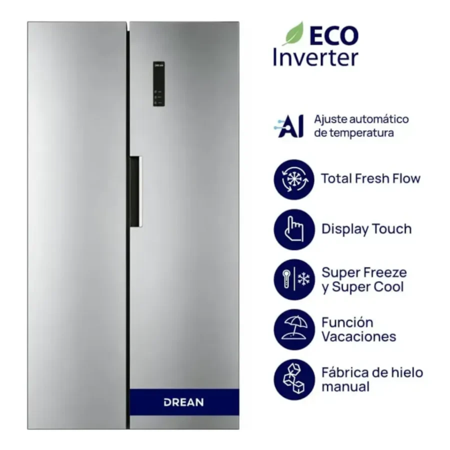 Heladera Side by Side DREAN 472 Lts Inv - DSP472LKRSS0